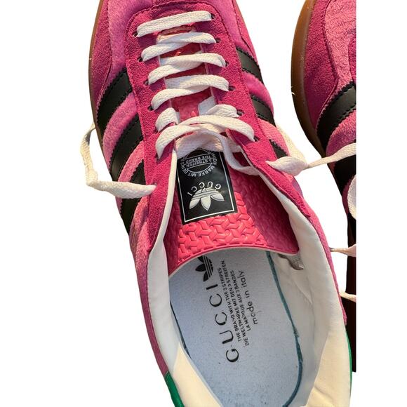 Gucci x adidas Gazelle Pink Velvet Sneakers Men’s 9.5 main image 11